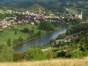 Widok na Krościenko nad Dunajcem